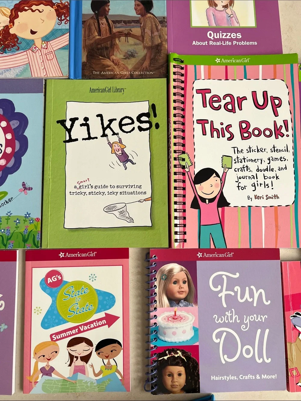 📕Lot of 14 American Girl Library Book Lot Activity & Advice Bundle — Like New